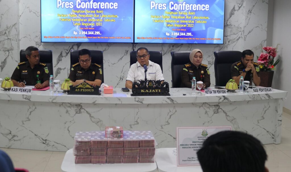 Korupsi Alat Laboratorium Fakultas Kedokteran Untad, Kejati Sita Uang Rp3 M