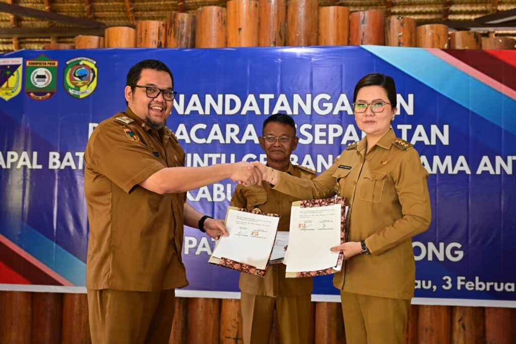 Poso – Parigi Moutong Sepakati Tapal Batas dan Pintu Gerbang Bersama