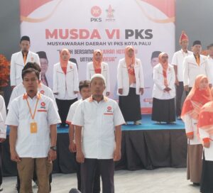 Musda VI, Jajaran Pengurus DPTD PKS Kota Palu Resmi Dilantik