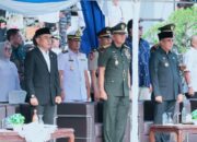 Wakili Ketua DPRD Sulteng, Henri Muhidin Hadiri Sertijab Danlanal Palu