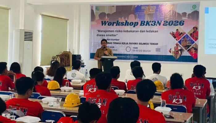 Angka Kecelakaan Kerja Menurun, Disnakertrans Sulteng Apresiasi Komitmen K3 PT GNI