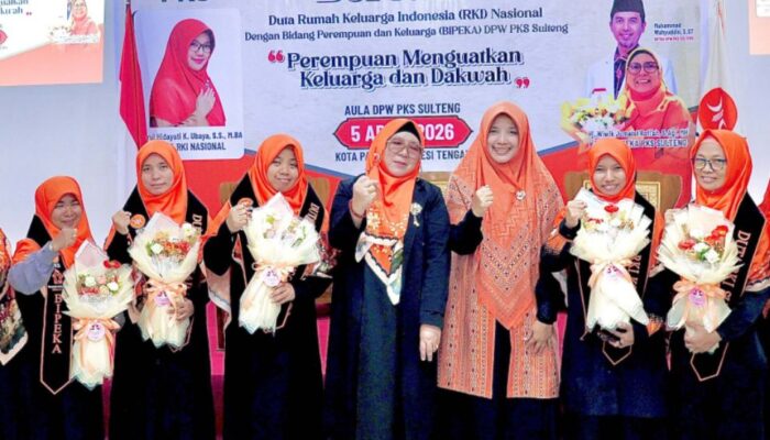 Ketua Bipeka PKS Sulteng Lantik 5 Duta RKI, Perkuat Ketahanan Keluarga Indonesia