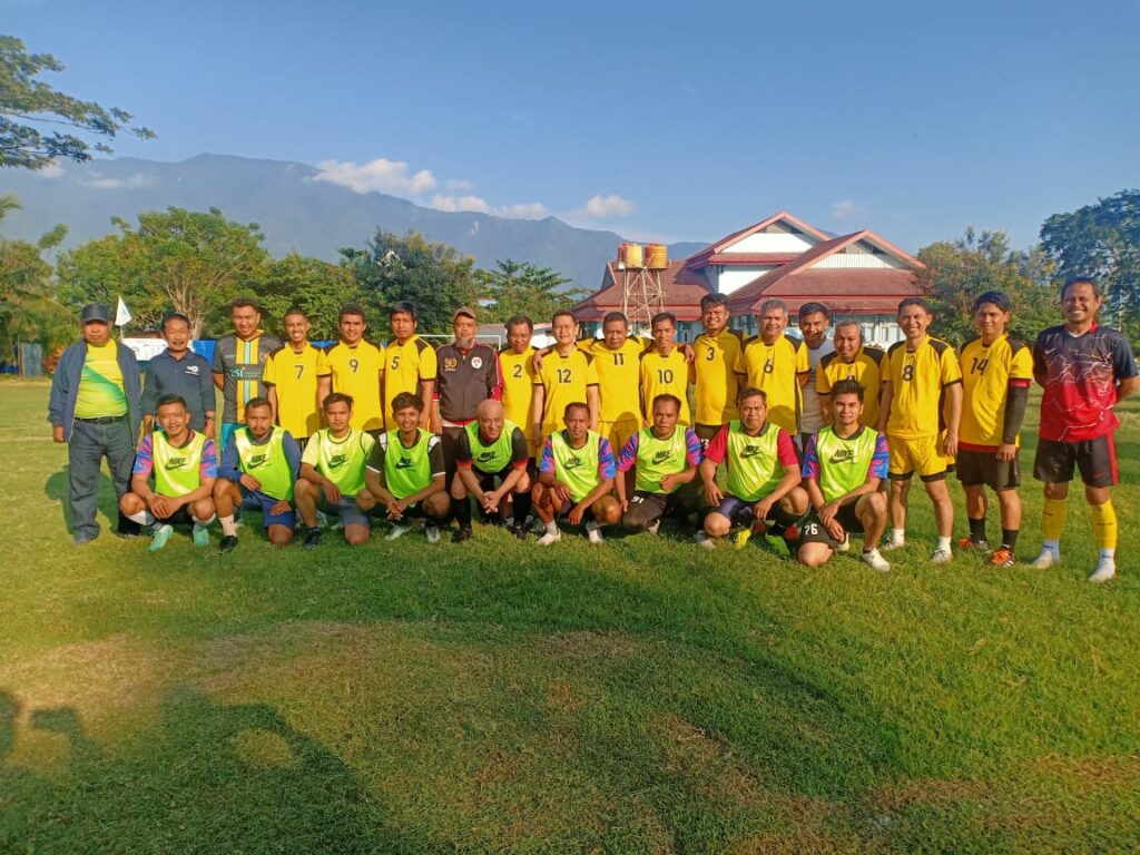 MINI SOCCER Pertandingan Persahabatan TVRI VS PWI Sulteng Berakhir Imbang  4-4
