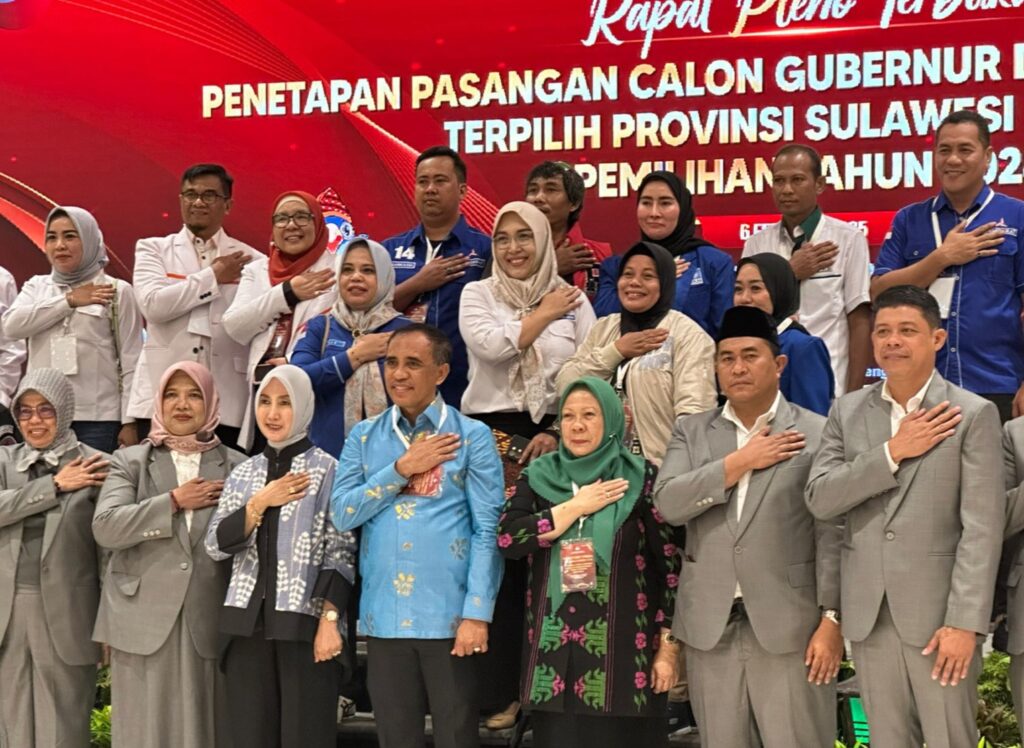 KPU Sulteng Resmi Tetapkan Anwar-Reny Sebagai Gubernur dan Wakil Gubernur Terpilih