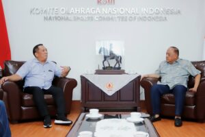 Kunjungi KONI Pusat,  Nizar Rahmatu Bahas Agenda dan Iven Nasional di Sulteng