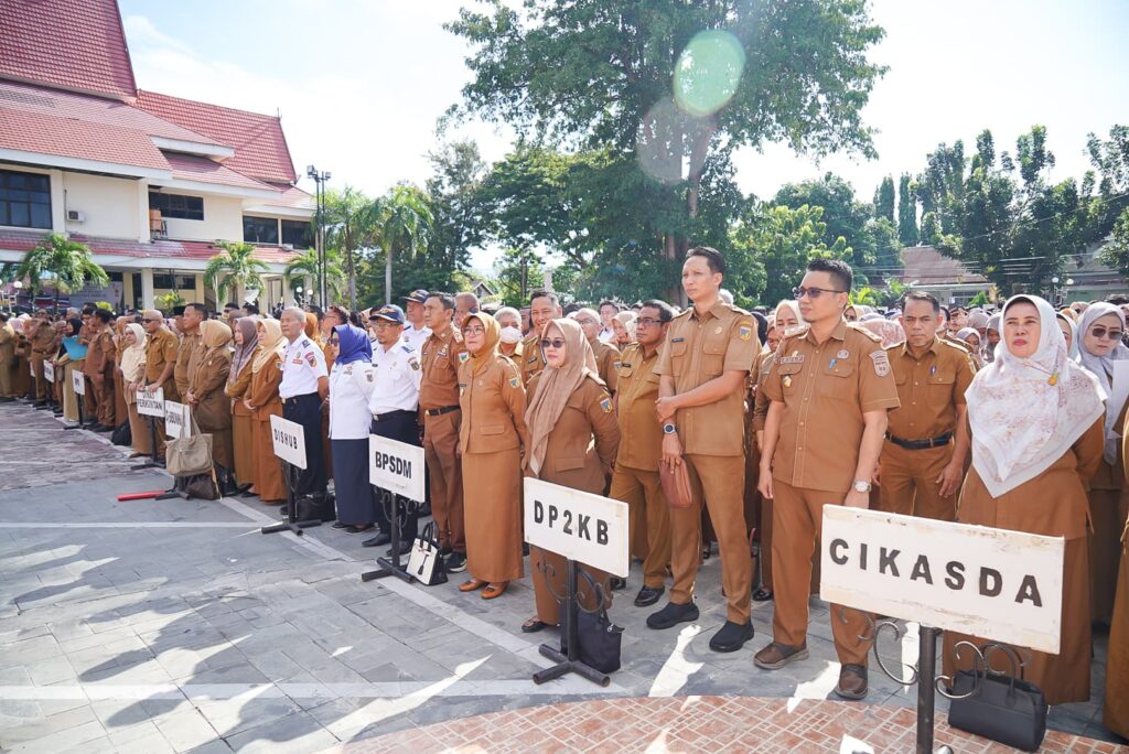 Pasca Idul Fitri 1446 H dan Cuti Bersama, Gubernur Anwar Hafid Pimpin Apel Pagi dan Halal Bihalal