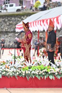 Gubernur Anwar Hafid Pimpin Upacara HUT ke-12 Kabupaten Morowali Utara