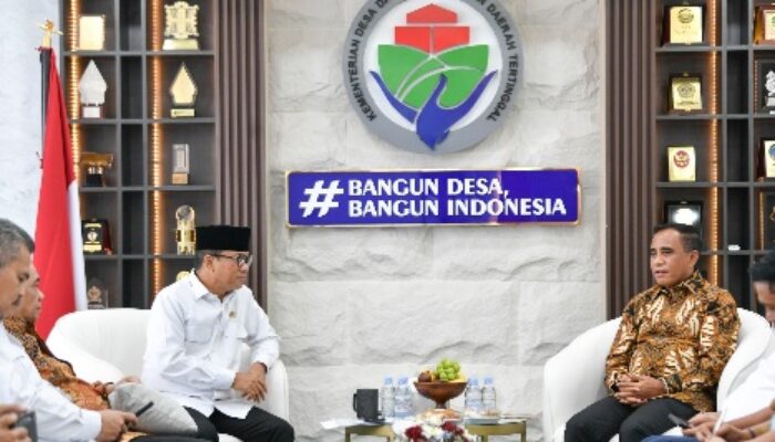 606 Desa di Sulteng Tanpa Jaringan Internet, Gubernur Anwar Hafid Temui Mendes PDT Dorong Digitalisasi