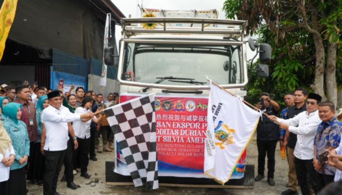 Lepas Ekspor Perdana ke Tiongkok, Gubernur Anwar Hafid Targetkan Parigi Moutong Jadi Sentra Durian Dunia